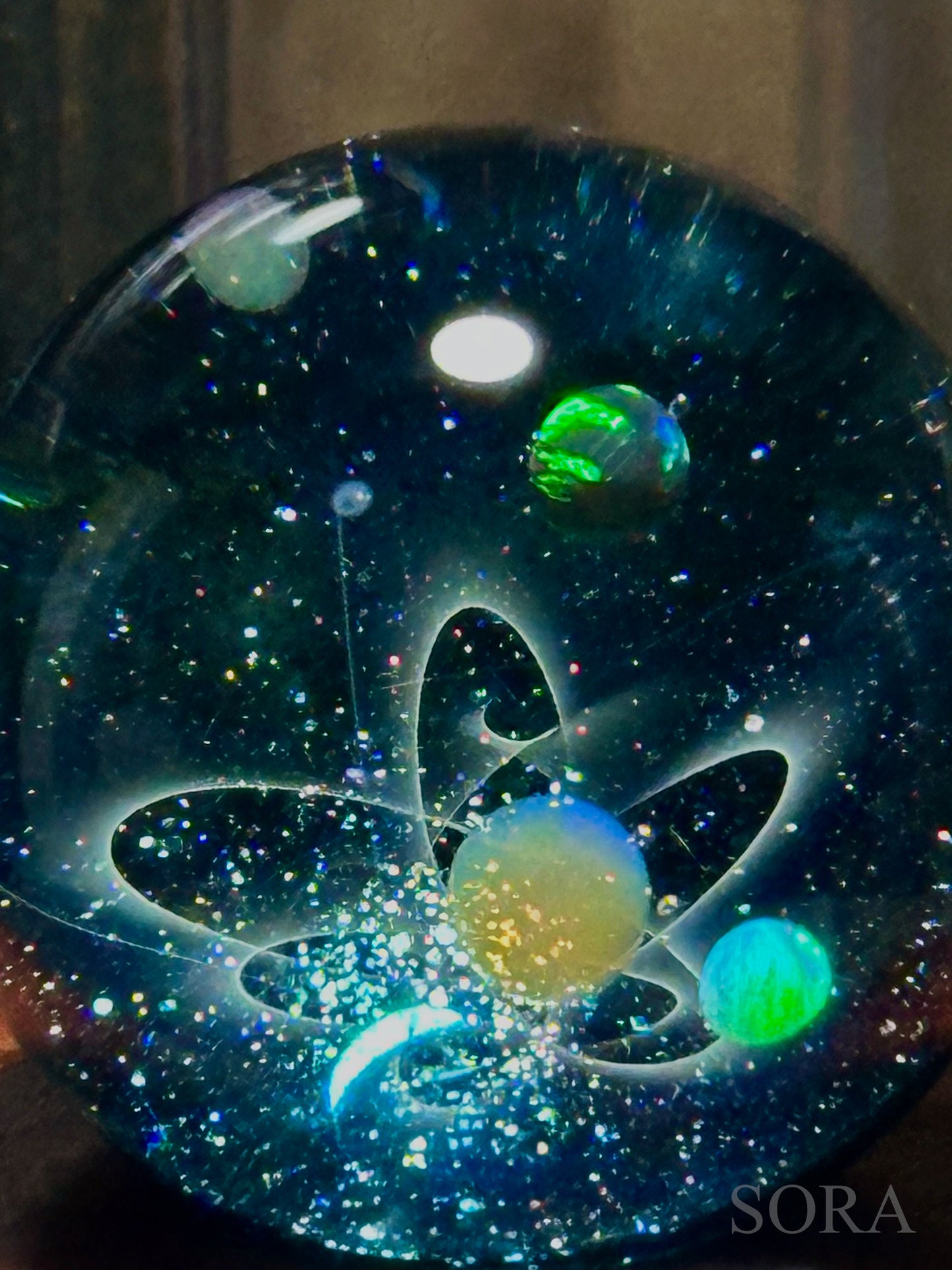 ガラスマーブル 星の軌跡 4つの惑星