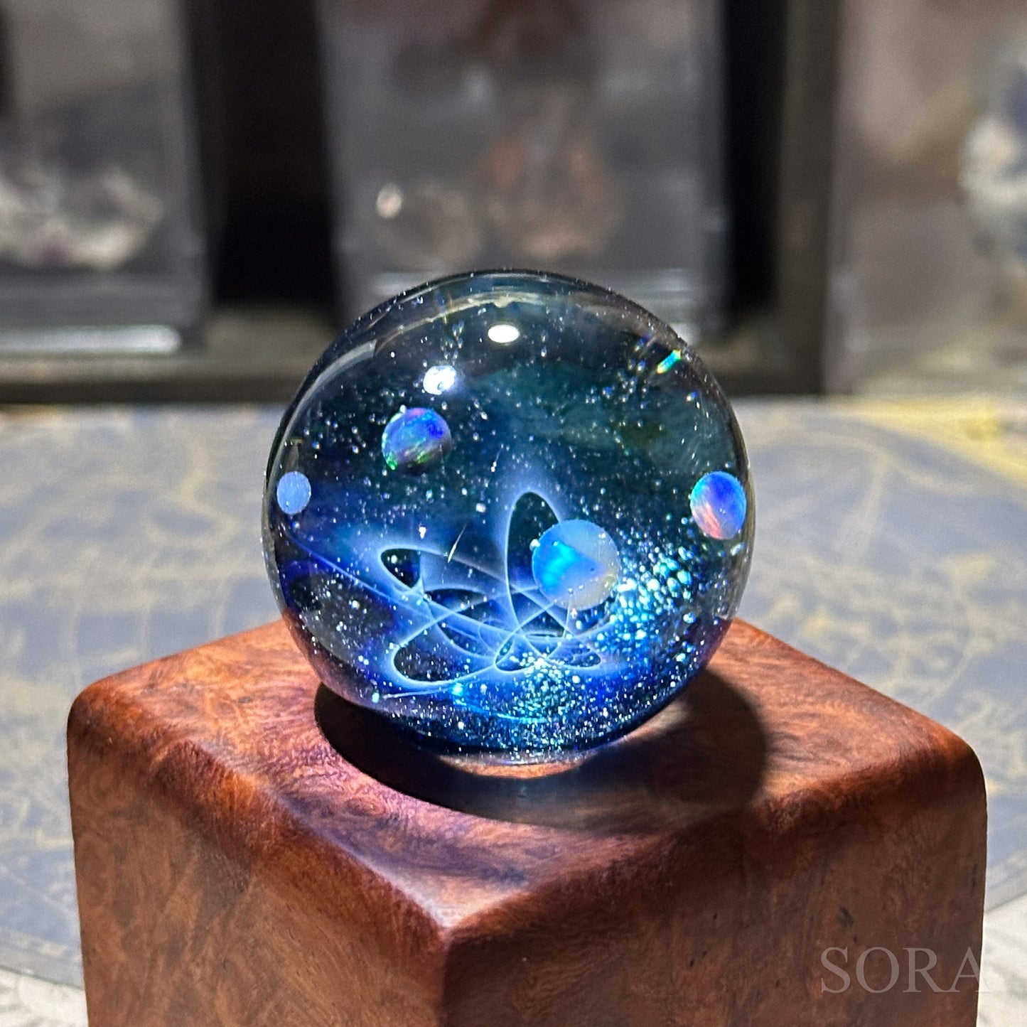 ガラスマーブル 星の軌跡 4つの惑星