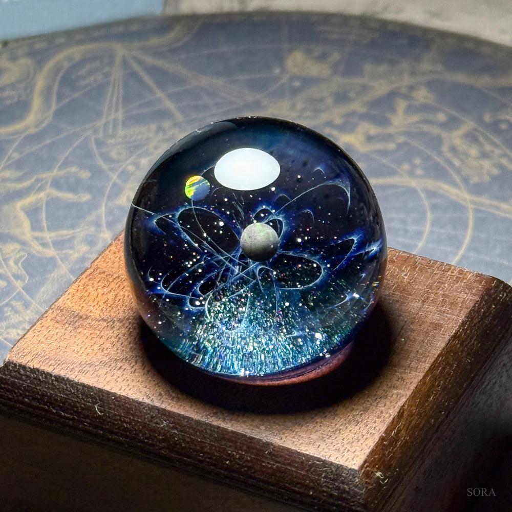 ミニガラスマーブル 星の軌跡 2つの惑星