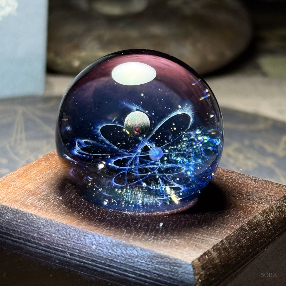 ミニガラスマーブル 星の軌跡 2つの惑星