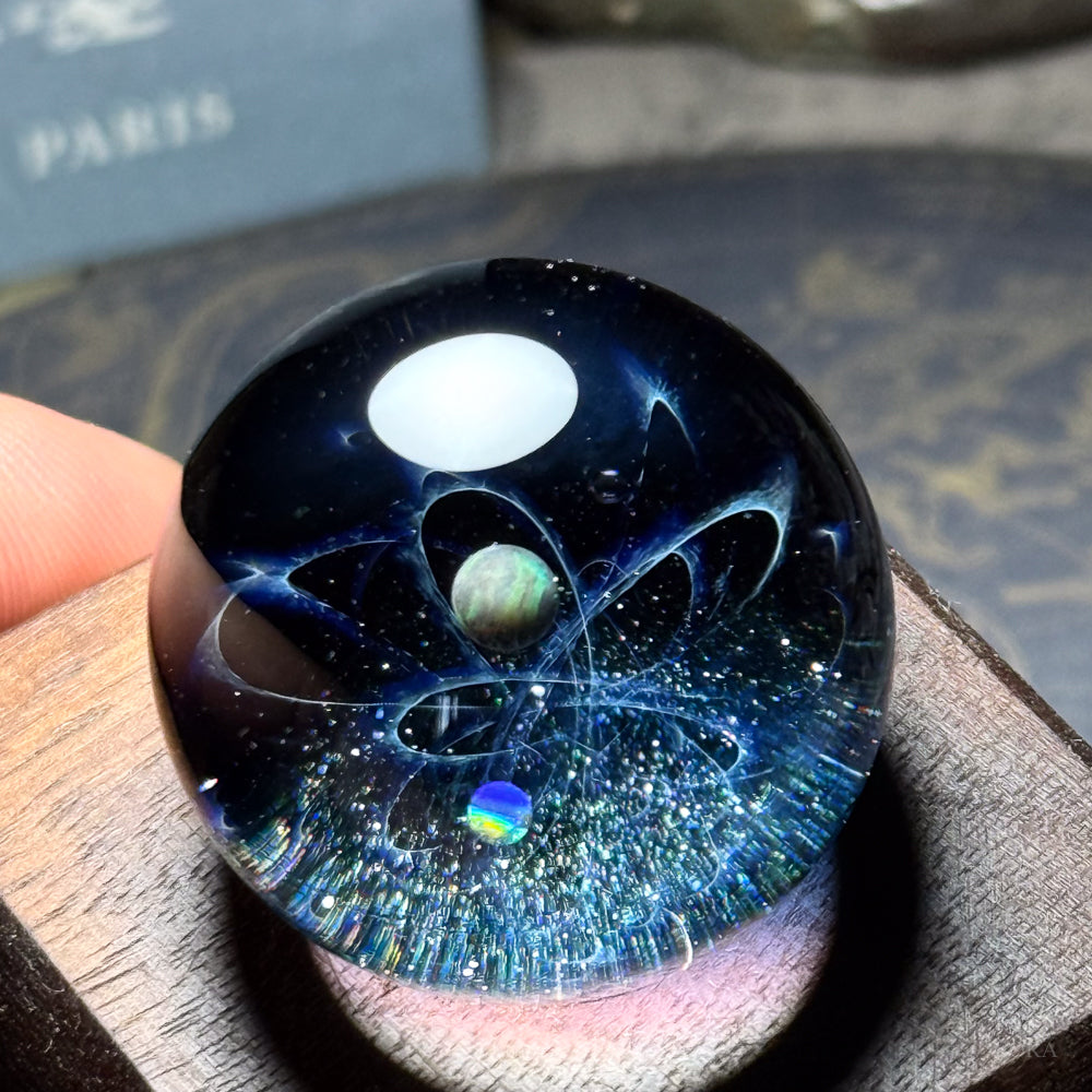 ミニガラスマーブル 星の軌跡 2つの惑星