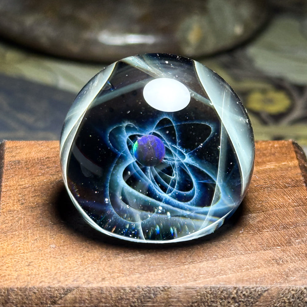 試作品 ミニガラスマーブル 星の軌跡