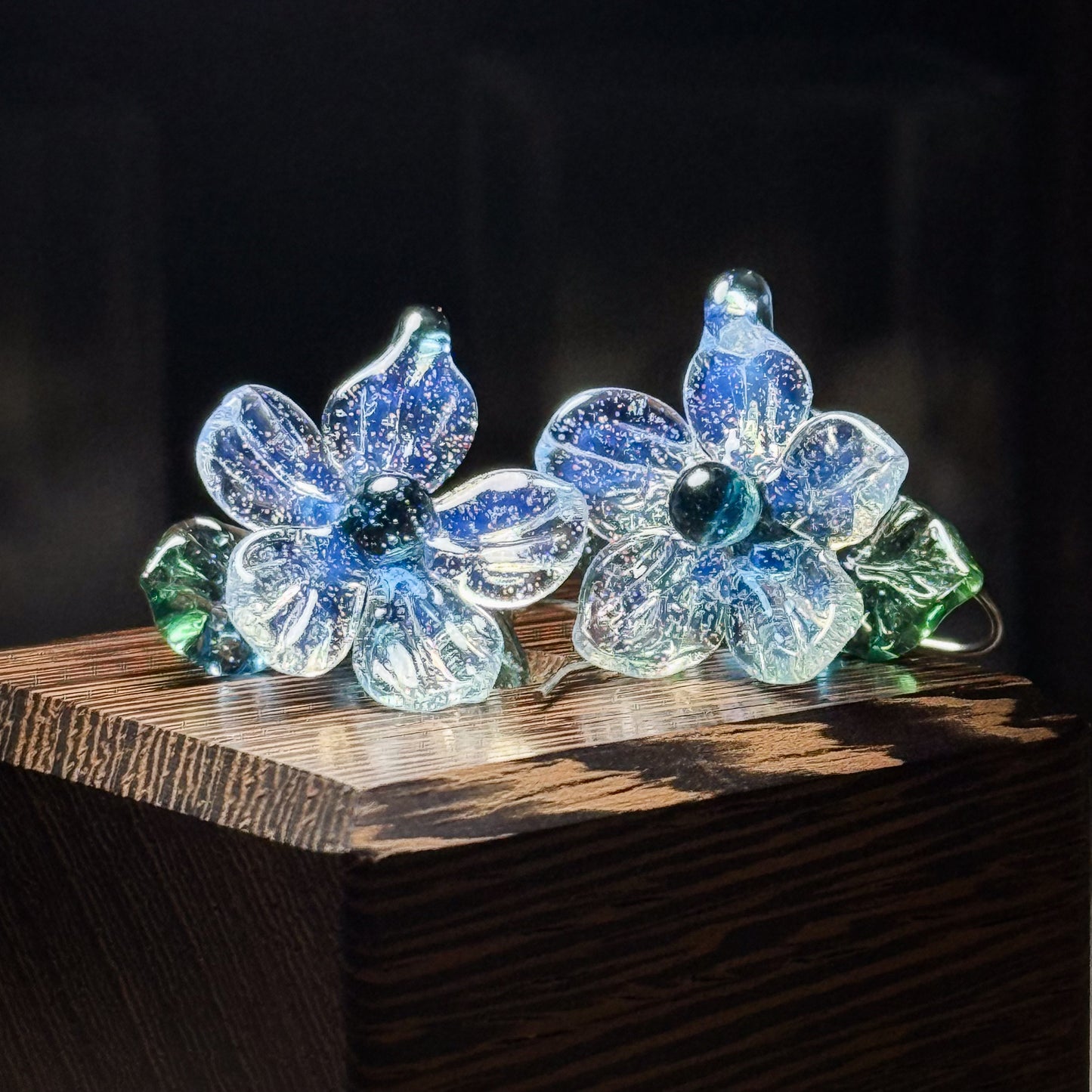 氷の華のピアス両耳用