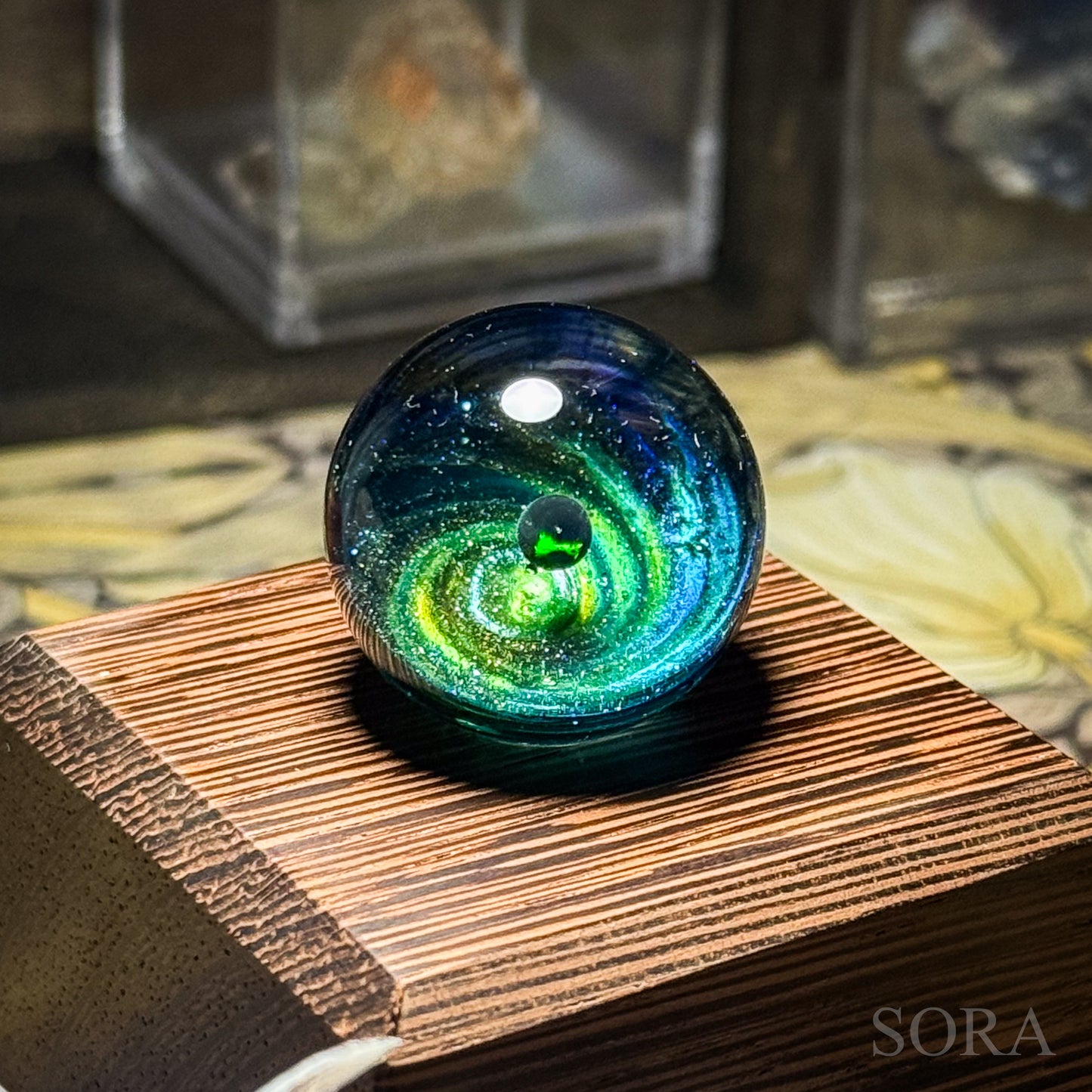 ミニガラスマーブル SORAの銀河の煌めきver.3