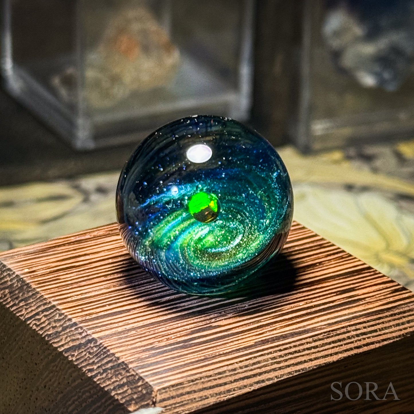 ミニガラスマーブル SORAの銀河の煌めきver.3