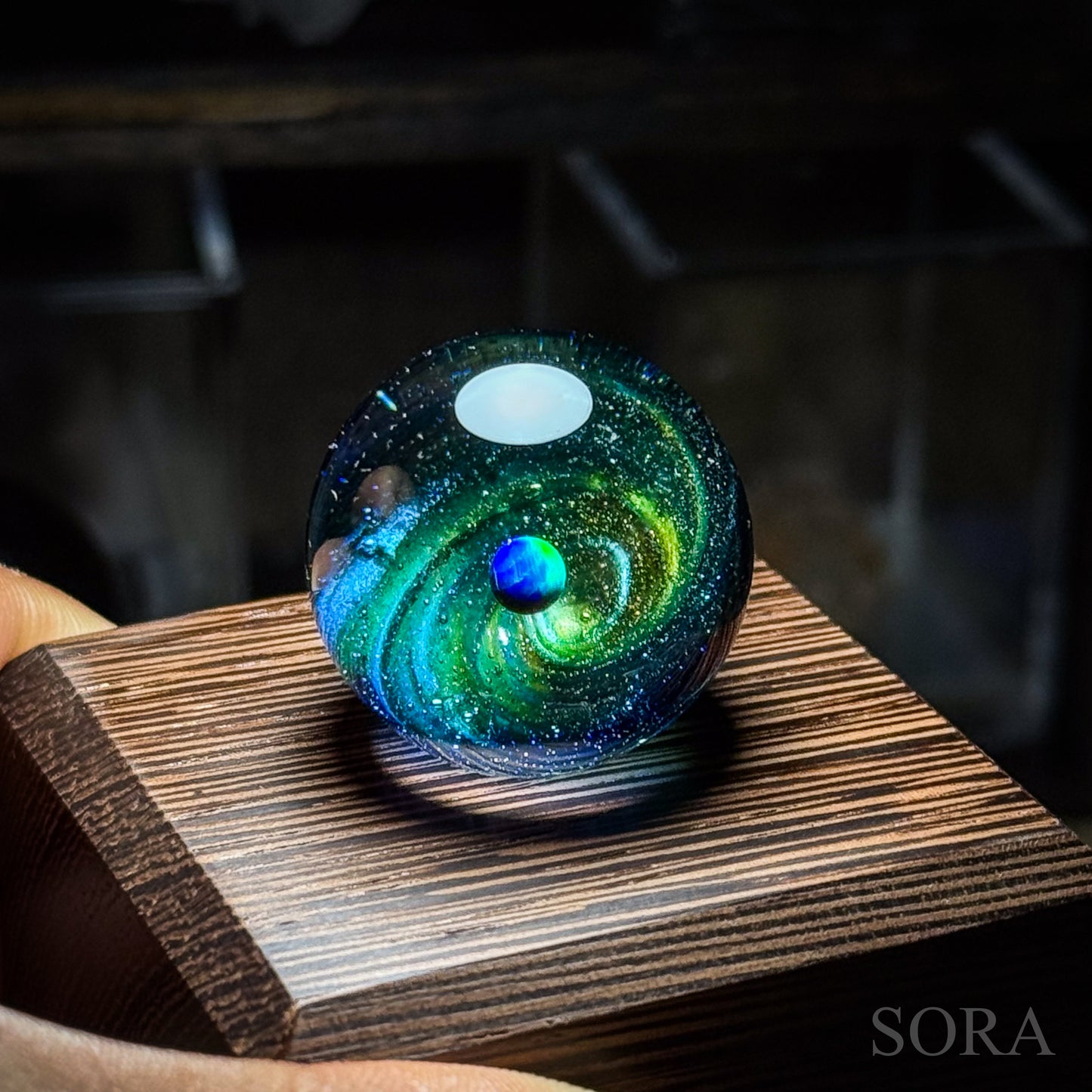 ミニガラスマーブル SORAの銀河の煌めきver.3