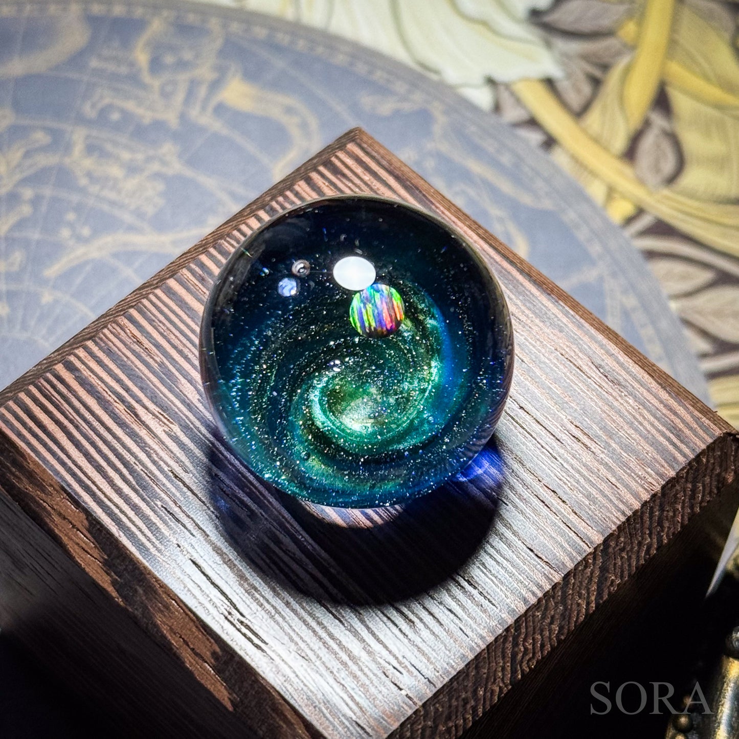 ミニガラスマーブル SORAの銀河の煌めきver.3
