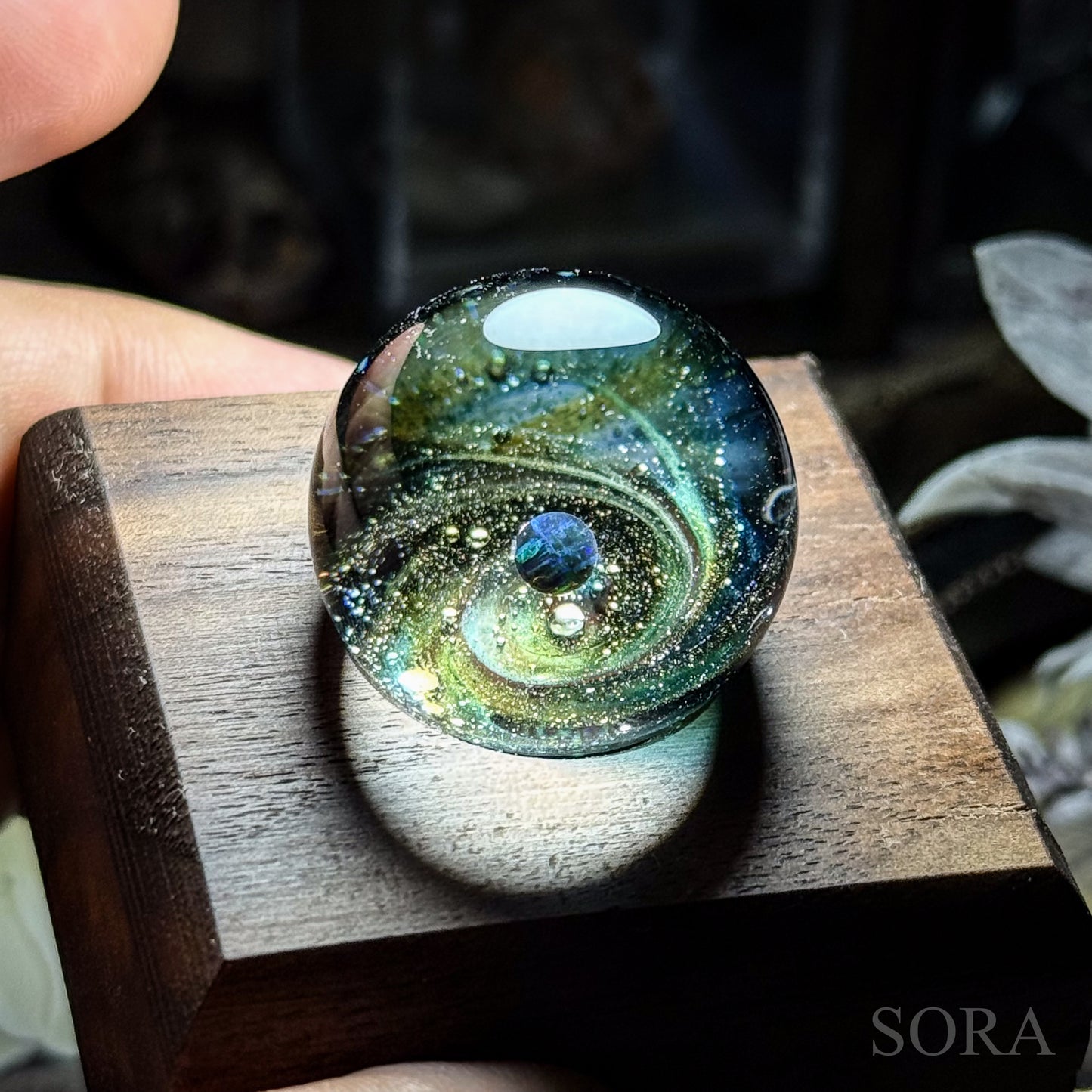 ミニガラスマーブル SORAの銀河の煌めきver.3