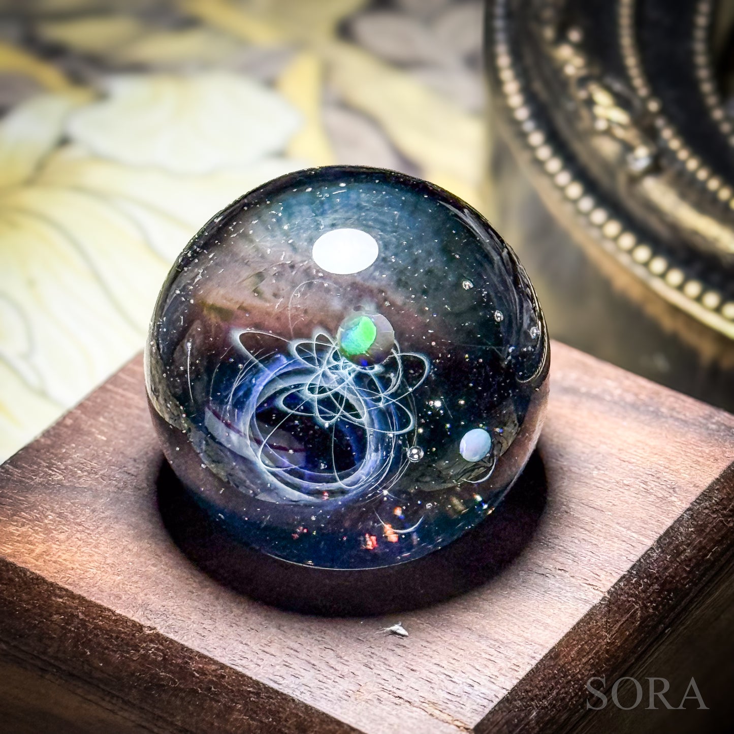 ミニガラスマーブル 星の軌跡 2つの惑星