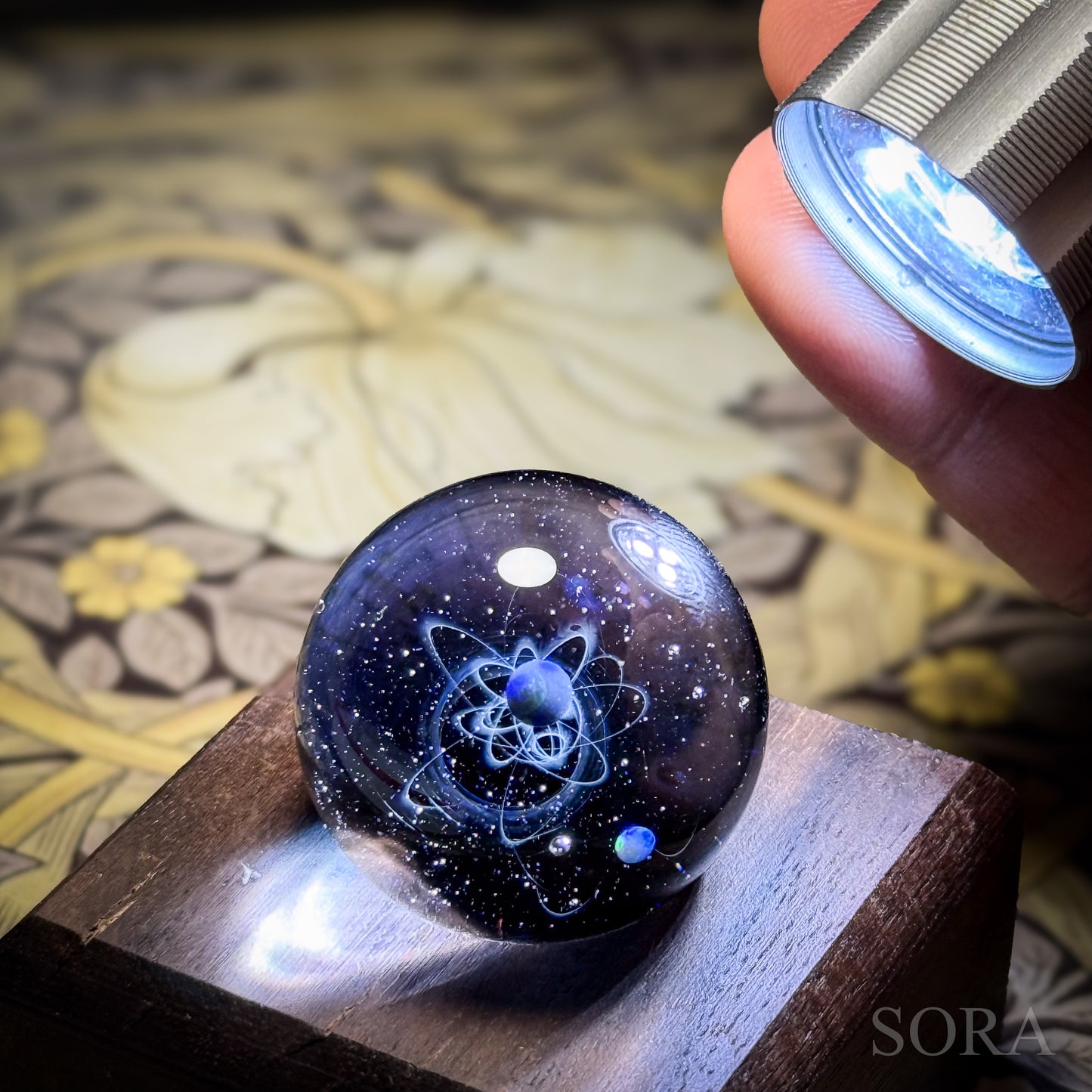 ミニガラスマーブル 星の軌跡 2つの惑星