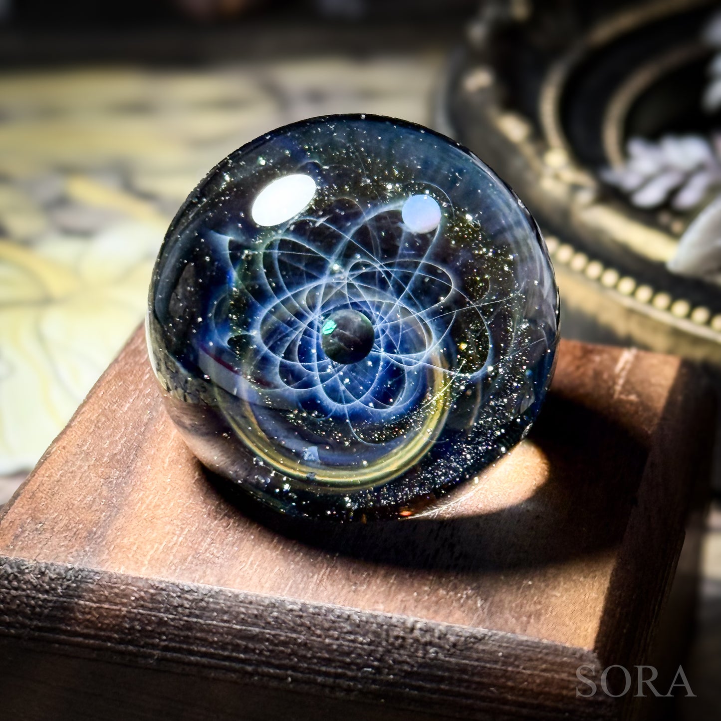ガラスマーブル 星の軌跡 2つの惑星