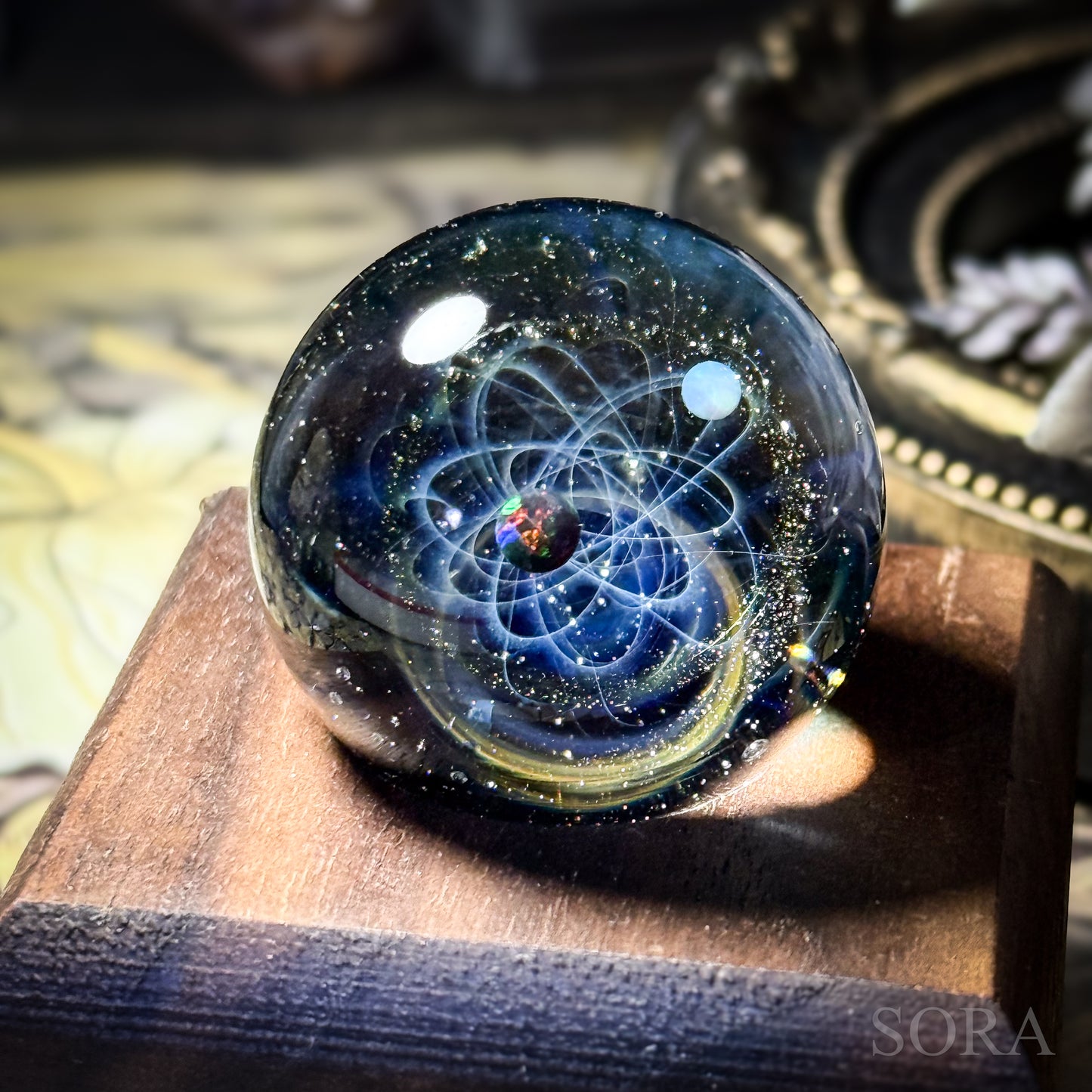 ガラスマーブル 星の軌跡 2つの惑星