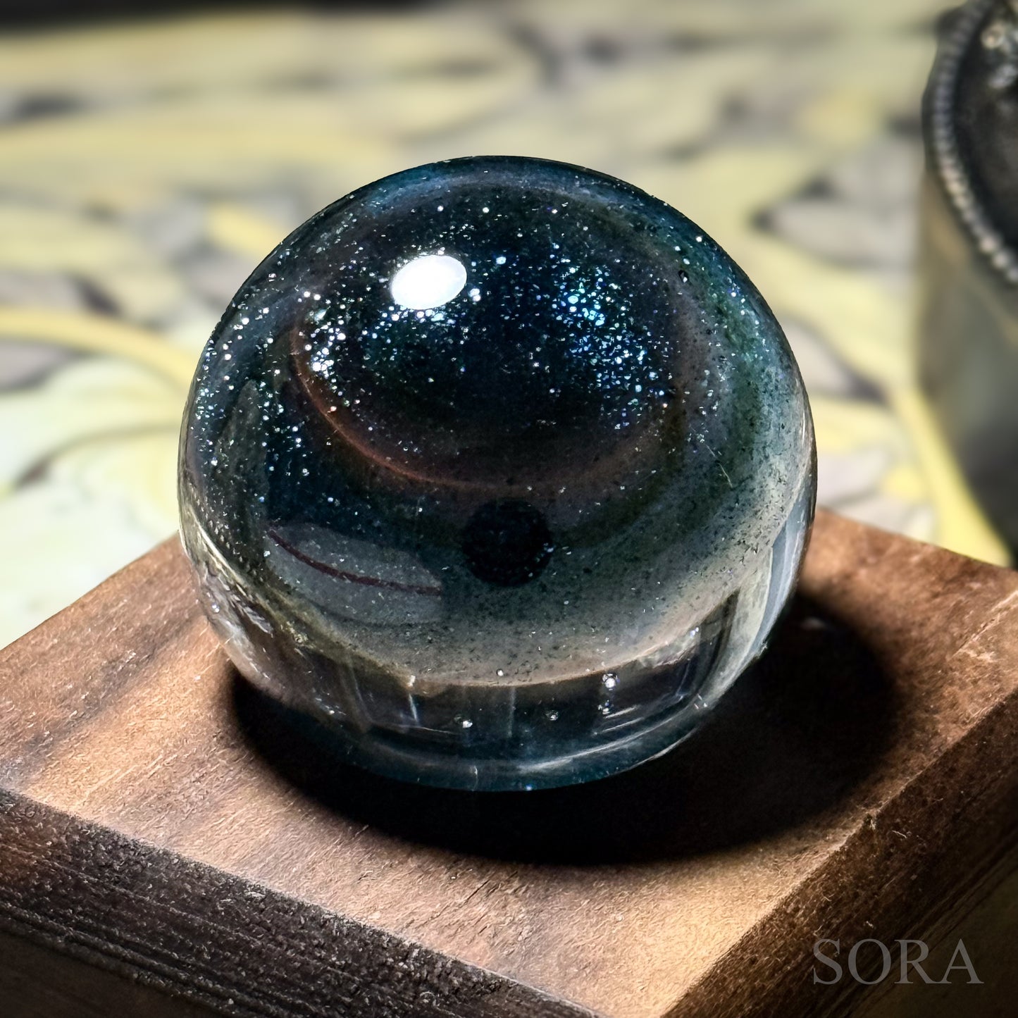 ガラスマーブル 星の軌跡 2つの惑星