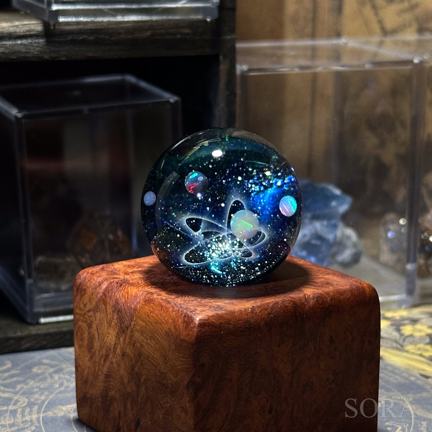 ガラスマーブル 星の軌跡 4つの惑星