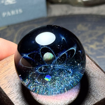 ミニガラスマーブル　星の軌跡　2つの惑星