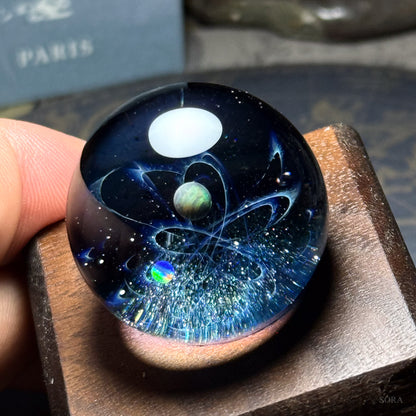 ミニガラスマーブル　星の軌跡　2つの惑星