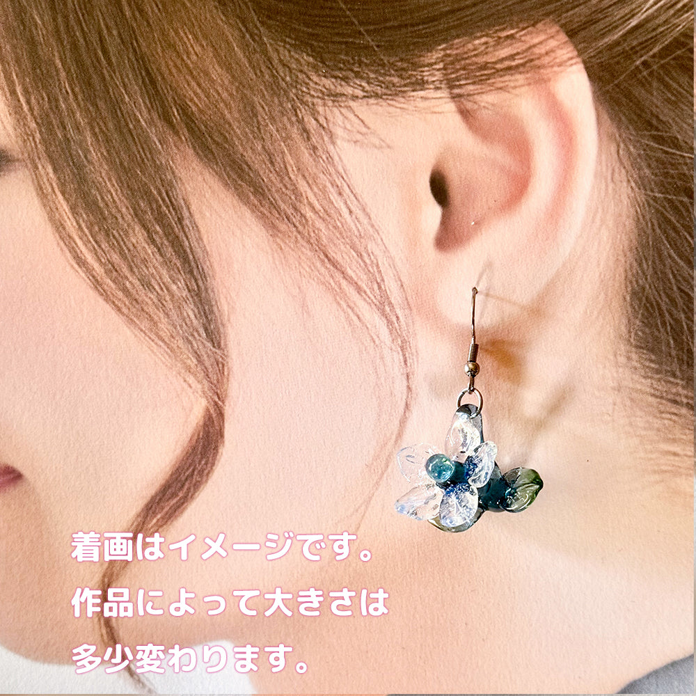 氷の華のピアス両耳用