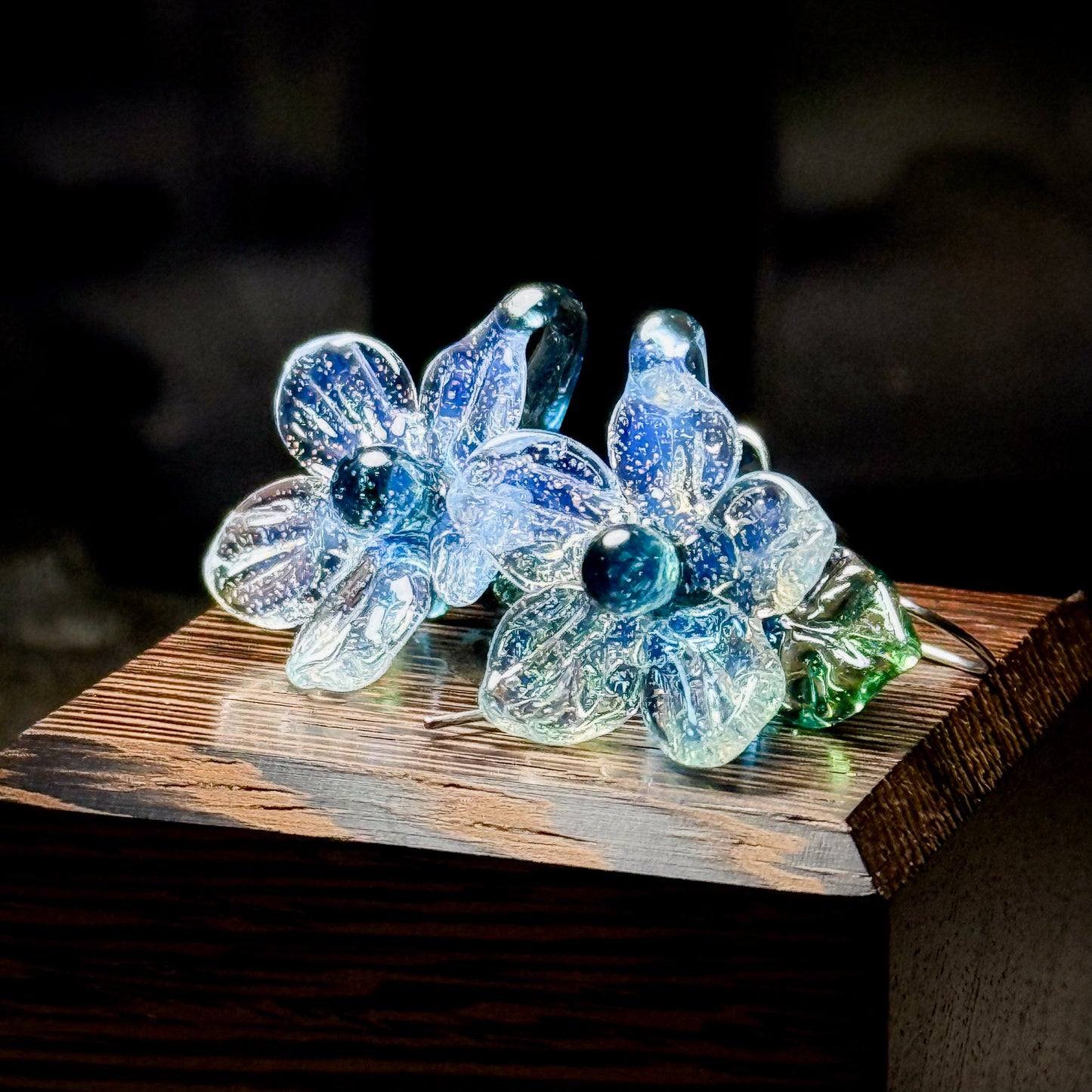 氷の華のピアス両耳用